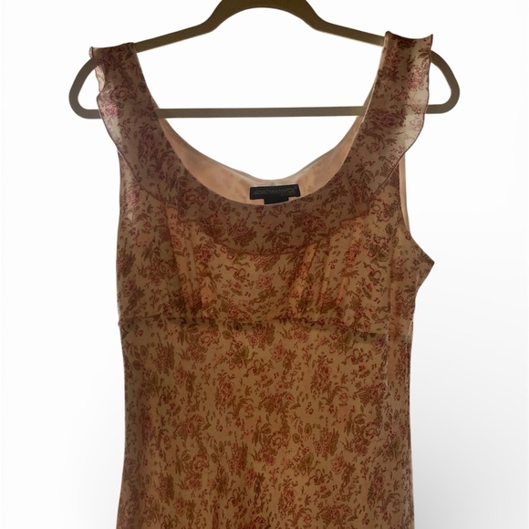 90s Ditsy Floral Garden Party Ruffle Milkmaid Dress - Picture 14 of 15